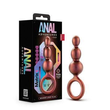 Anal Adventures Matrix Beaded Loop Plug Copper Default Title