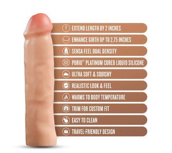 Performance Plus 2in Silicone Penis Xtender Beige Default Title