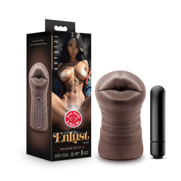 Enlust Krystal Vibrating Stroker Brown Default Title