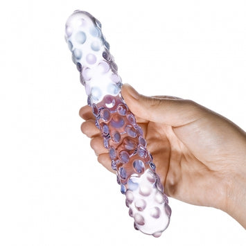 Glas Purple Rose Nubby Dildo Default Title