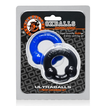 Ultra Balls Cockring 2 Pack Police Blue