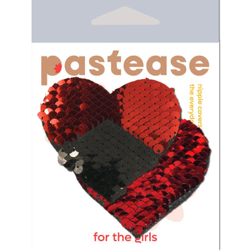 Pastease Sweety Red & Black Color Changing Sequin Heart Default Title