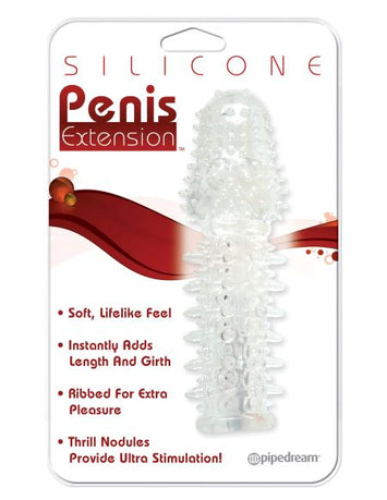 Silicone Penis Extension Clear Default Title