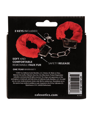Playful Furry Cuffs Red Default Title