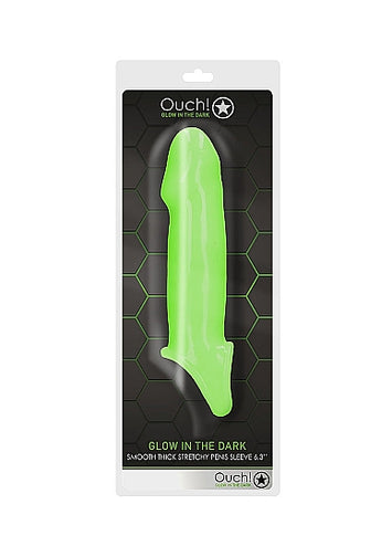 Glow Smooth Thick Stretchy Penis Sleeve Glow In The Dark Default Title