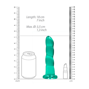 Realrock Non-realistic 7in Dildo Turquoise Default Title