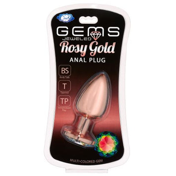 Gems Rosy Gold Anal Plug Small