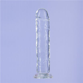 Addiction Crystal Vertical Dong Clear Tpe W/ Bullet 