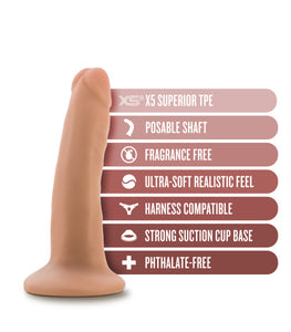 Dr. Skin Plus 5in Poseable Dildo Vanilla