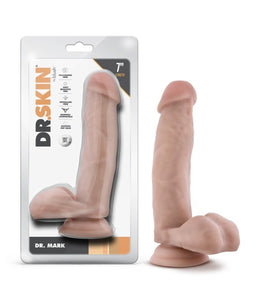 Dr. Skin Dr. Mark 7in Dildo W/ Balls Beige
