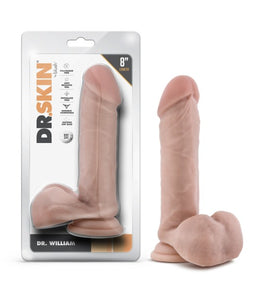 Dr. Skin Dr. William 8in Dildo W/ Balls Beige Default Title