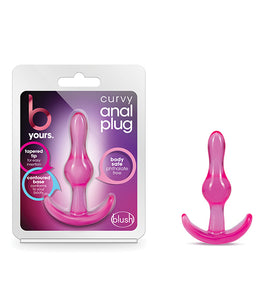 B Yours Curvy Anal Plug Pink Default Title