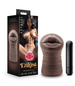 Enlust Krystal Vibrating Stroker Brown Default Title