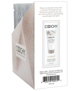 Coochy Shave Cream Au Natural Foil 15ml 24pc Display Default Title