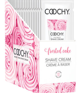 Coochy Shave Cream Frosted Cake Foil 15 Ml 24pc Display Default Title