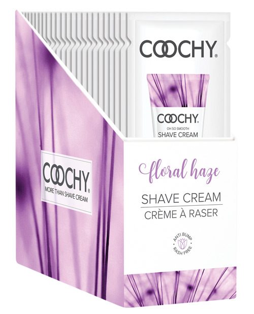 Coochy Shave Cream Floral Haze Foil 15 Ml 24pc Display Default Title