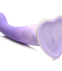 Simply Sweet Slim G-spot Silicone Dildo Purple/white Default Title