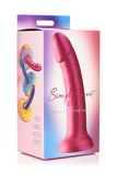 Simply Sweet 7 In Metallic Silicone Dildo