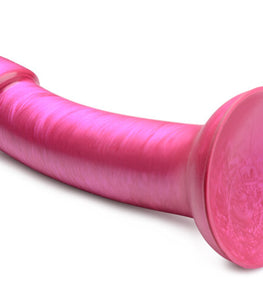 Simply Sweet 7 In Metallic Silicone Dildo Pink
