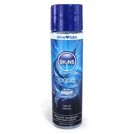 Skins Aqua Water Based Lubricant 8 Fl Oz Default Title