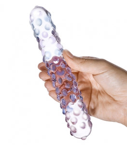 Glas Purple Rose Nubby Dildo Default Title
