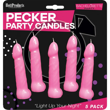 Bachelorette Party Pink Pecker Candles 5 