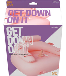 Get Down On It Inflatable Play Coushion W/ Pvc Dildo Default Title