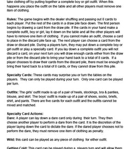 Take It Off Stripping Card Game Default Title