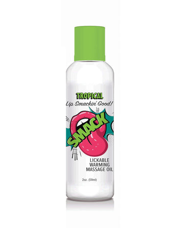 Smack 2 Oz Warming Massage Oil Tropical