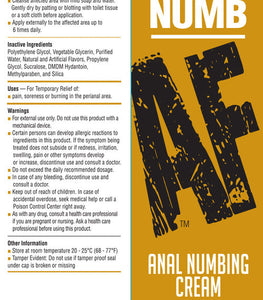 Numb Af Anal Desensitizer Gel 1.5 Oz