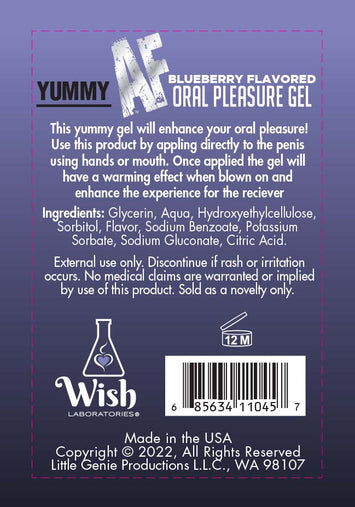 Yummy Af Oral Pleasure Gel 2.2oz Watermelon