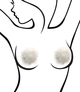 Sexy Af White Marabou Nipple Covers Default Title