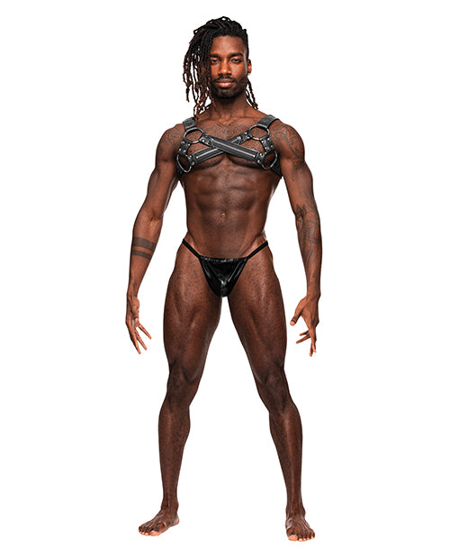 Virgo Leather Harness Black O/s Default Title