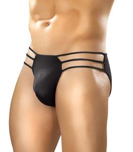 Nylon/spandex Cage Brief Black Default Title