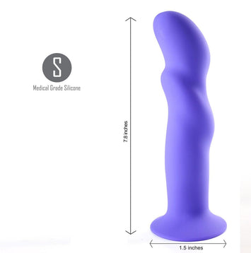 Riley Silicone Dong Purple