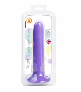 Marin 8 In Posable Silicone Dong Purple