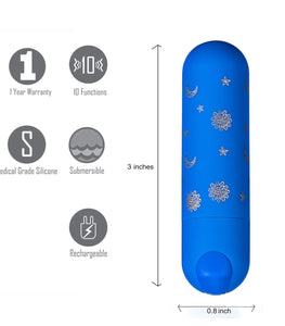 Luna Super Charged Mini Bullet W/ Stars & Moon Pattern Default Title