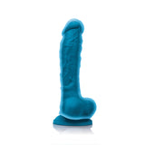 Colours Dual Density 8" Dildo Blue