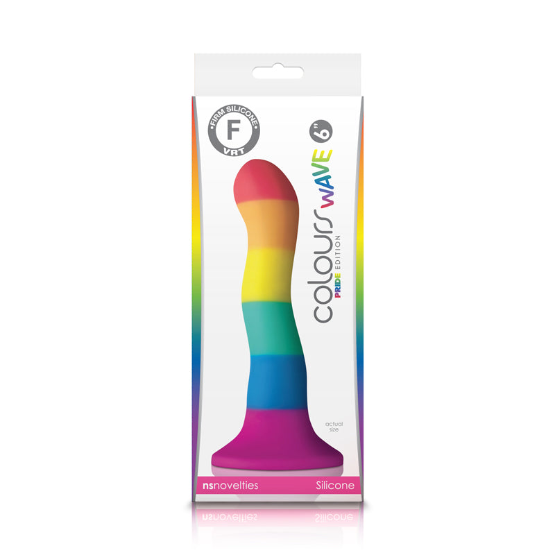 Colours Pride Edition 6in Wave Dildo Rainbow Default Title