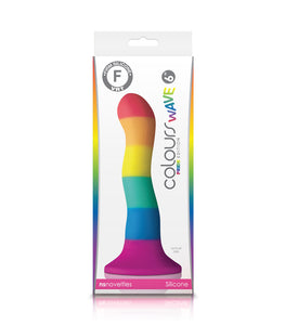 Colours Pride Edition 6in Wave Dildo Rainbow Default Title