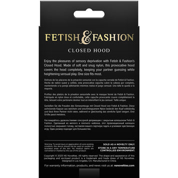 Fetish & Fantasy Closed Hood Black