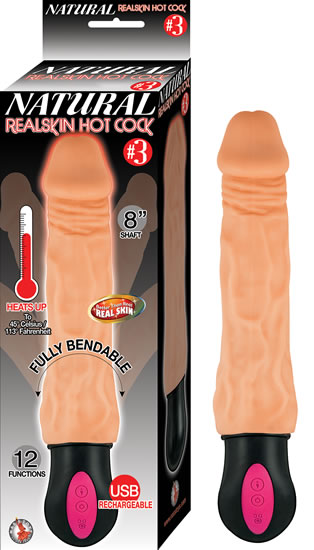 Natural Realskin Hot Cock #3 8 Flesh 