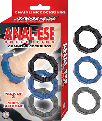 Anal-ese Collection Chain Link Cock Rings Default Title
