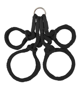 Fetish Fantasy Japanese Silk Rope Hogtie Black