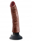King Cock 7in Cock Vibrating Brown