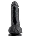 King Cock Cock W/balls " Black 7"