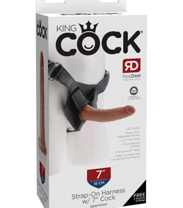 King Cock Strap On Harness Cock Tan