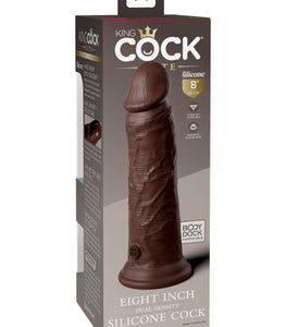 King Cock Elite 8 In Dual Density Brown