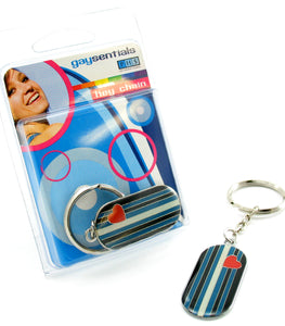 Enamel Key Chain Leather Flag Default Title