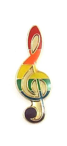 Lapel Pin Rainbow Note Default Title